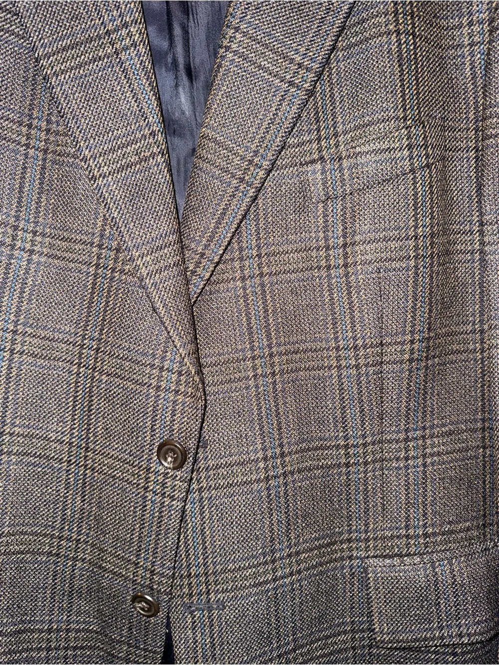 Chaps Ralph Lauren Men's Brown Plaid Sport Coat